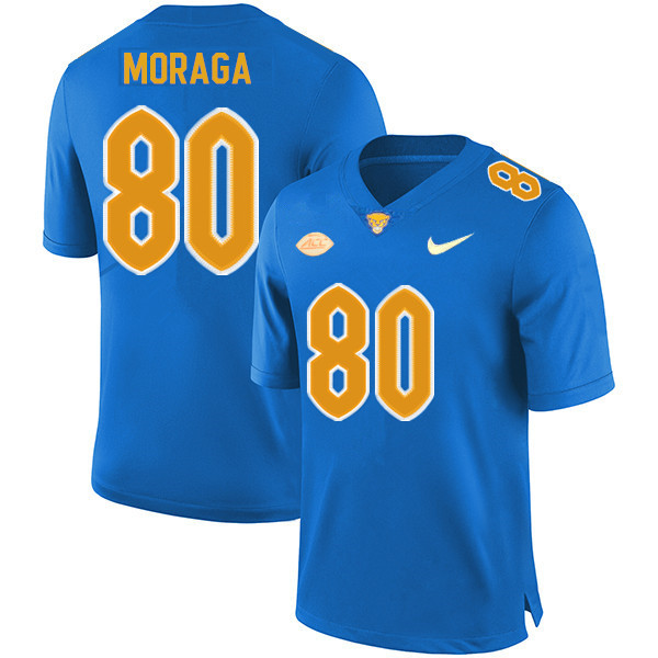 Men #80 Daniel Moraga Pitt Panthers College Football Jerseys Sale-Royal